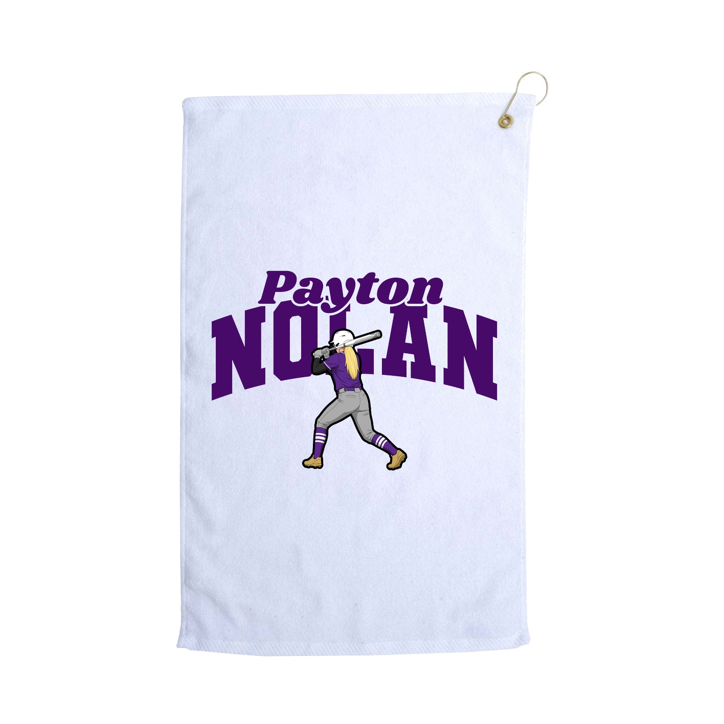 Golf Towel — Signature Arch in White