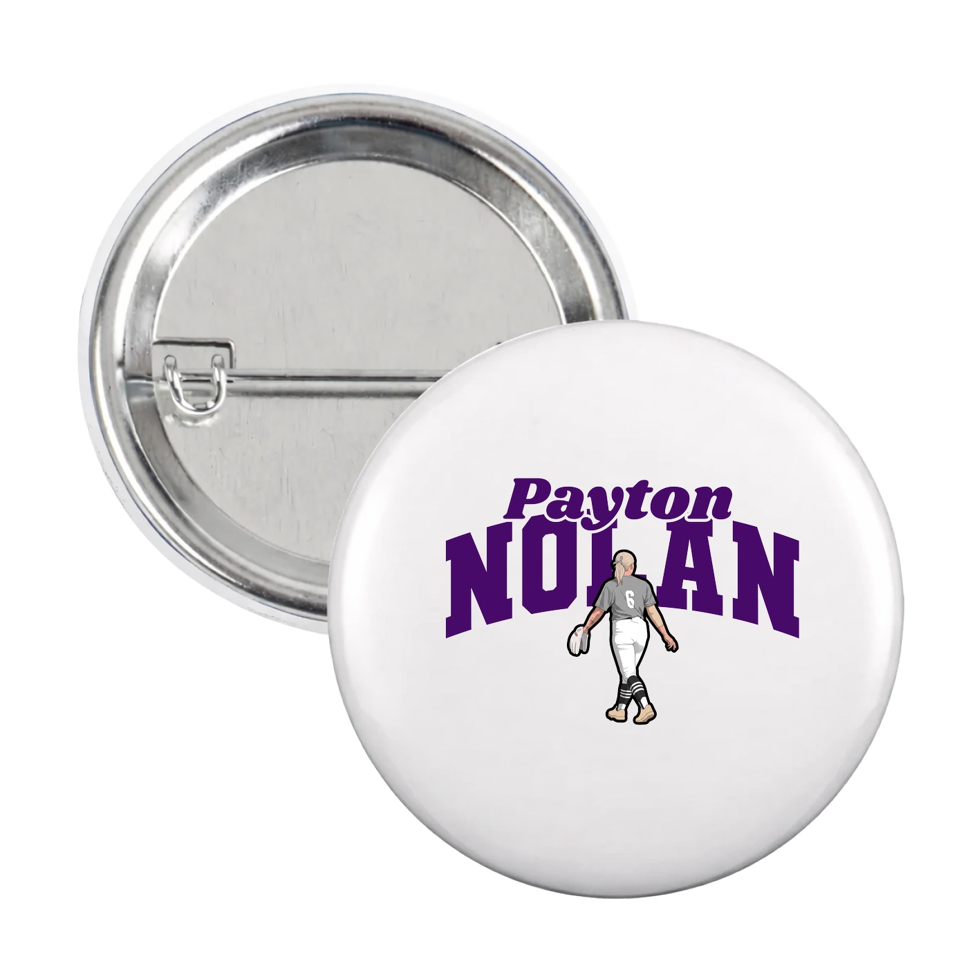 Game Day Button — Signature Arch in White
