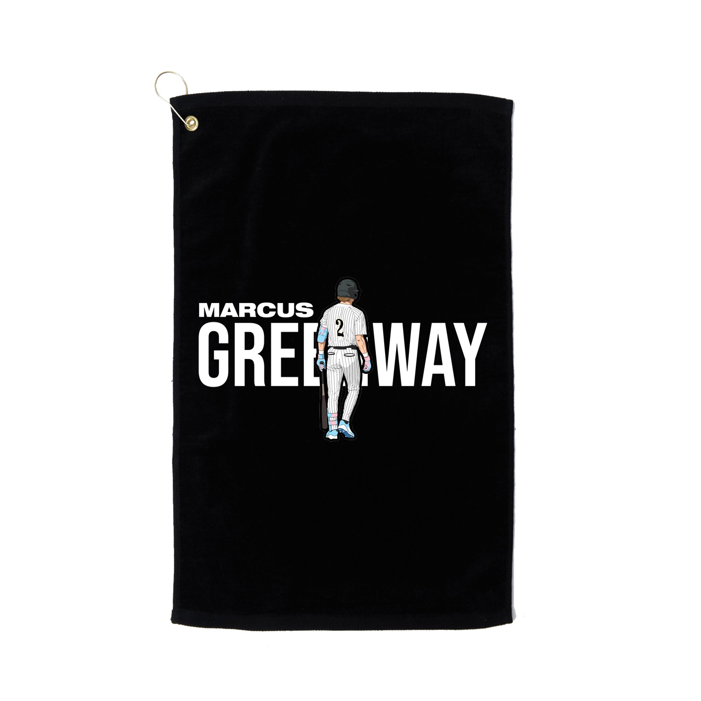 Golf Towel — Player Name in Black