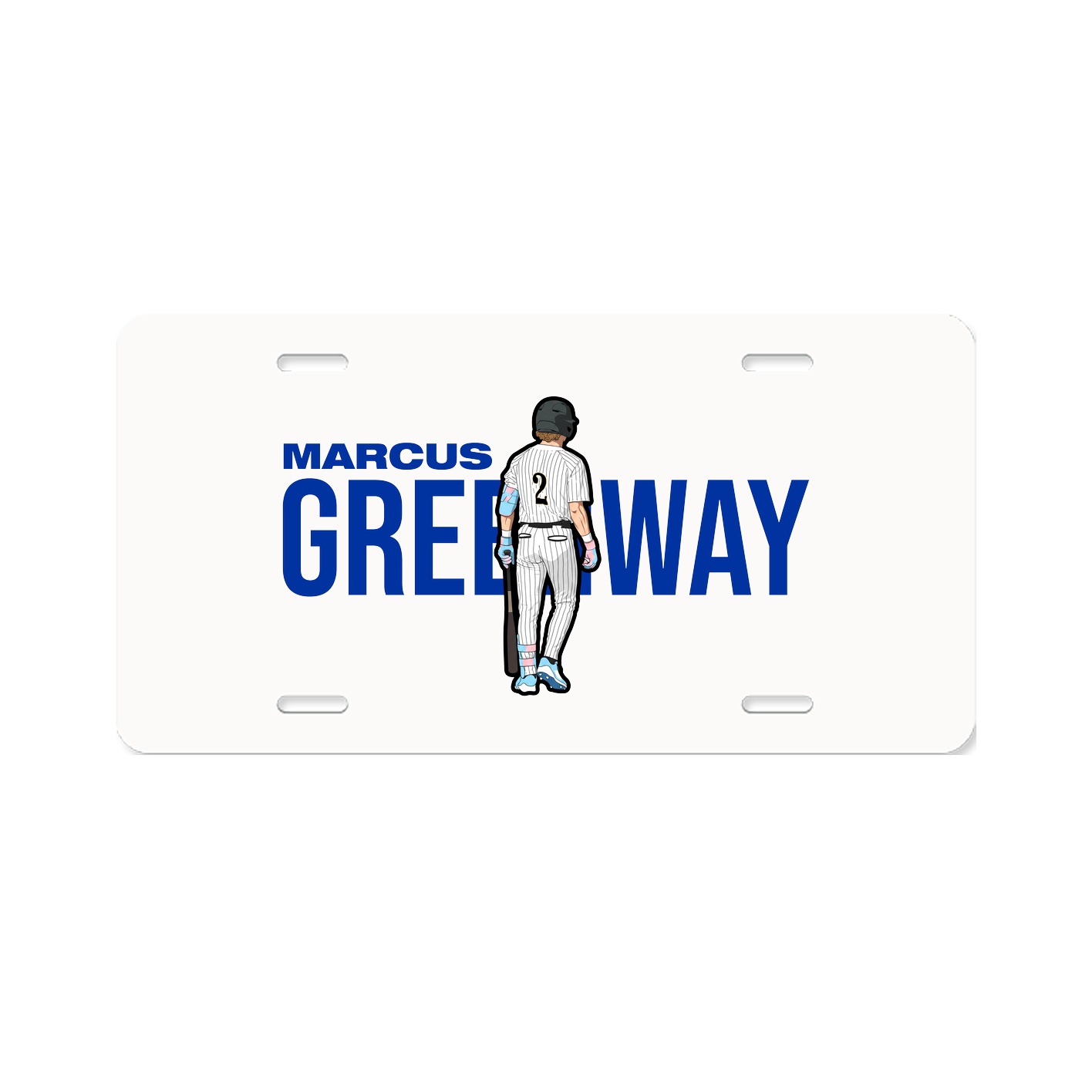License Plate — Player Name in Classic