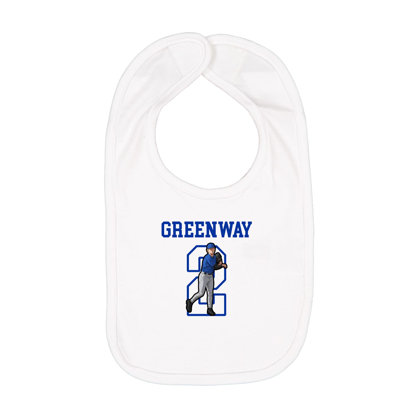 Infant Bib — Shirsey in White
