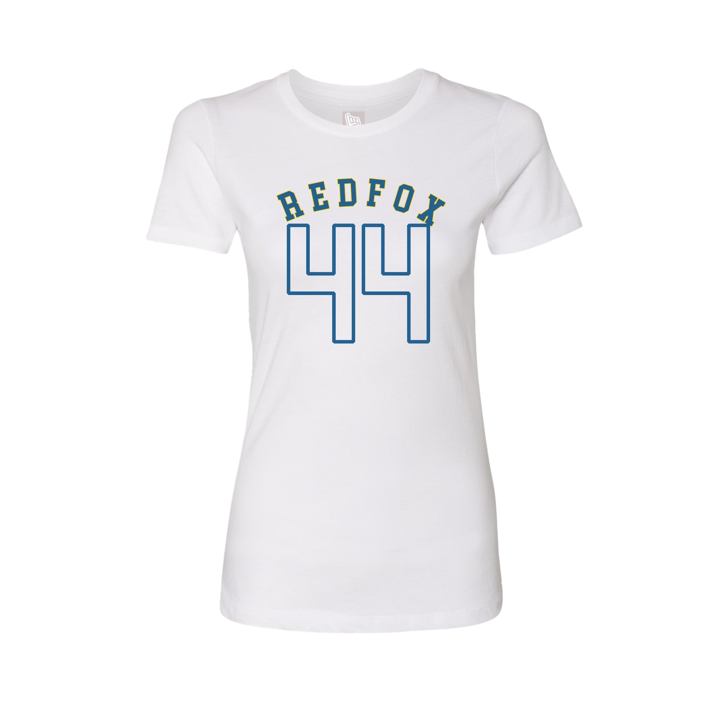 Fitted Women's Tee — Shirsey Arch in White