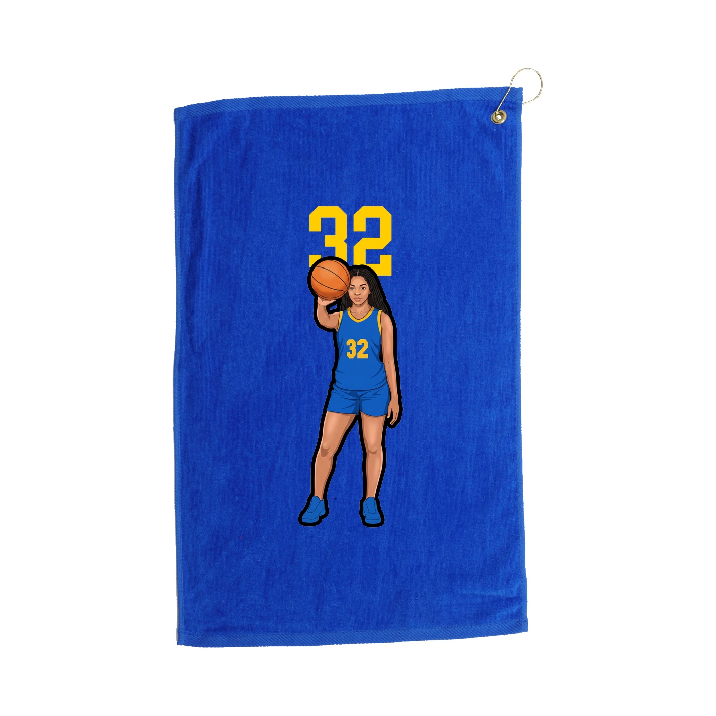 Golf Towel — Number Top in Royal