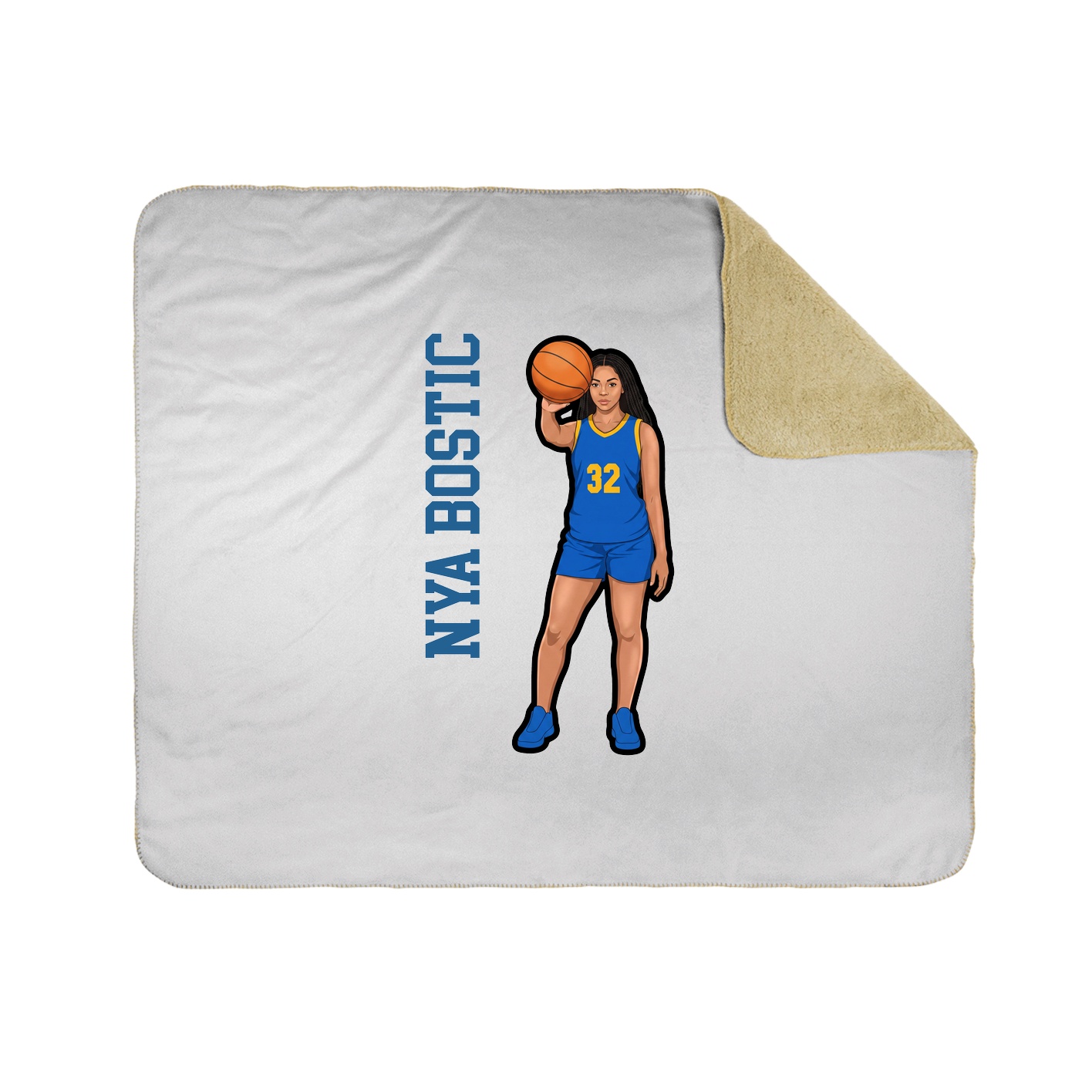 50x60 Sherpa Lined Throw Blanket