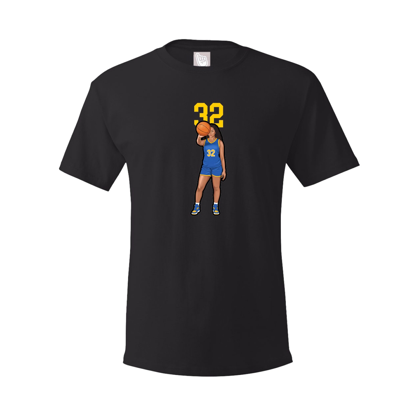 Youth Tee — Number Top in Black