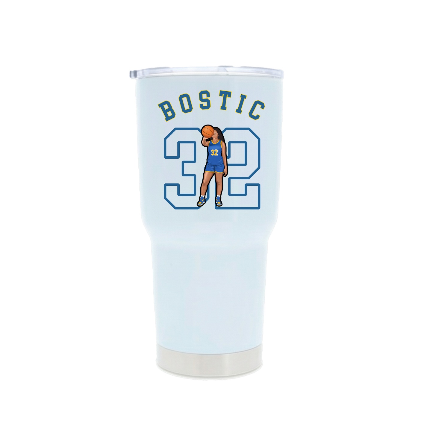30oz Stainless Steel Tumbler — Shirsey Arch in White