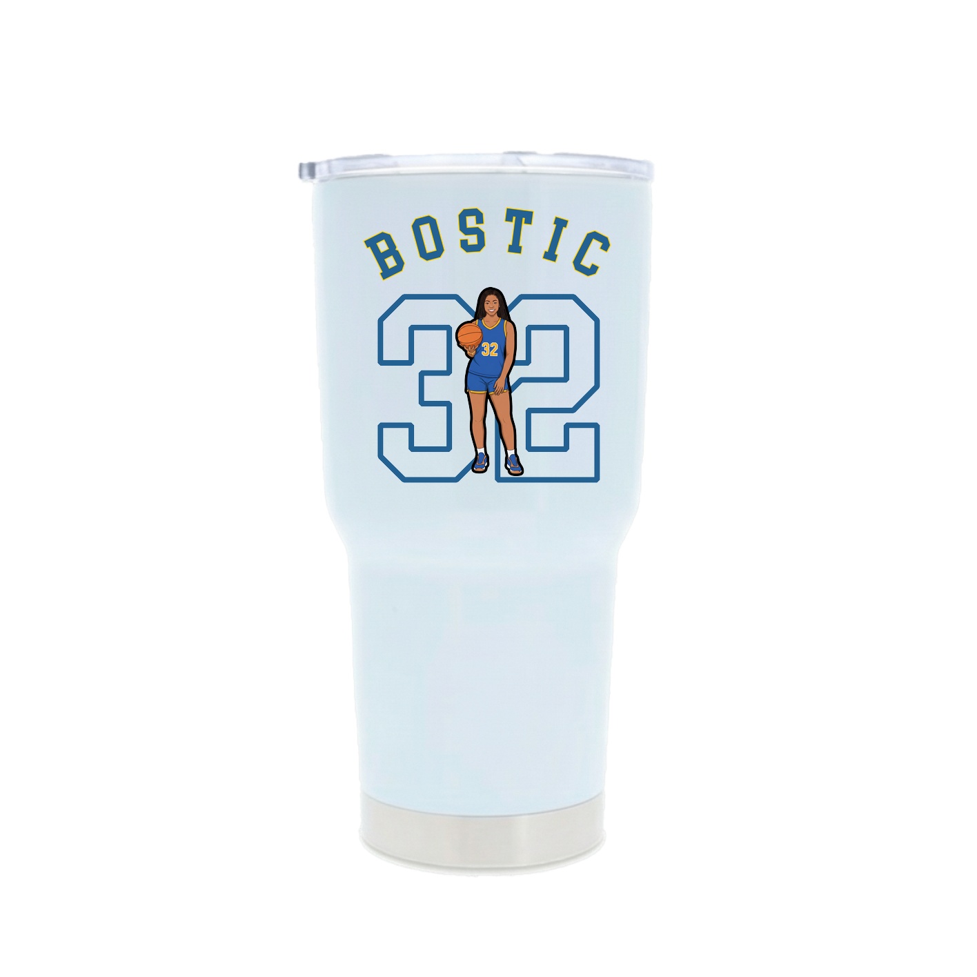 30oz Stainless Steel Tumbler — Shirsey Arch in White
