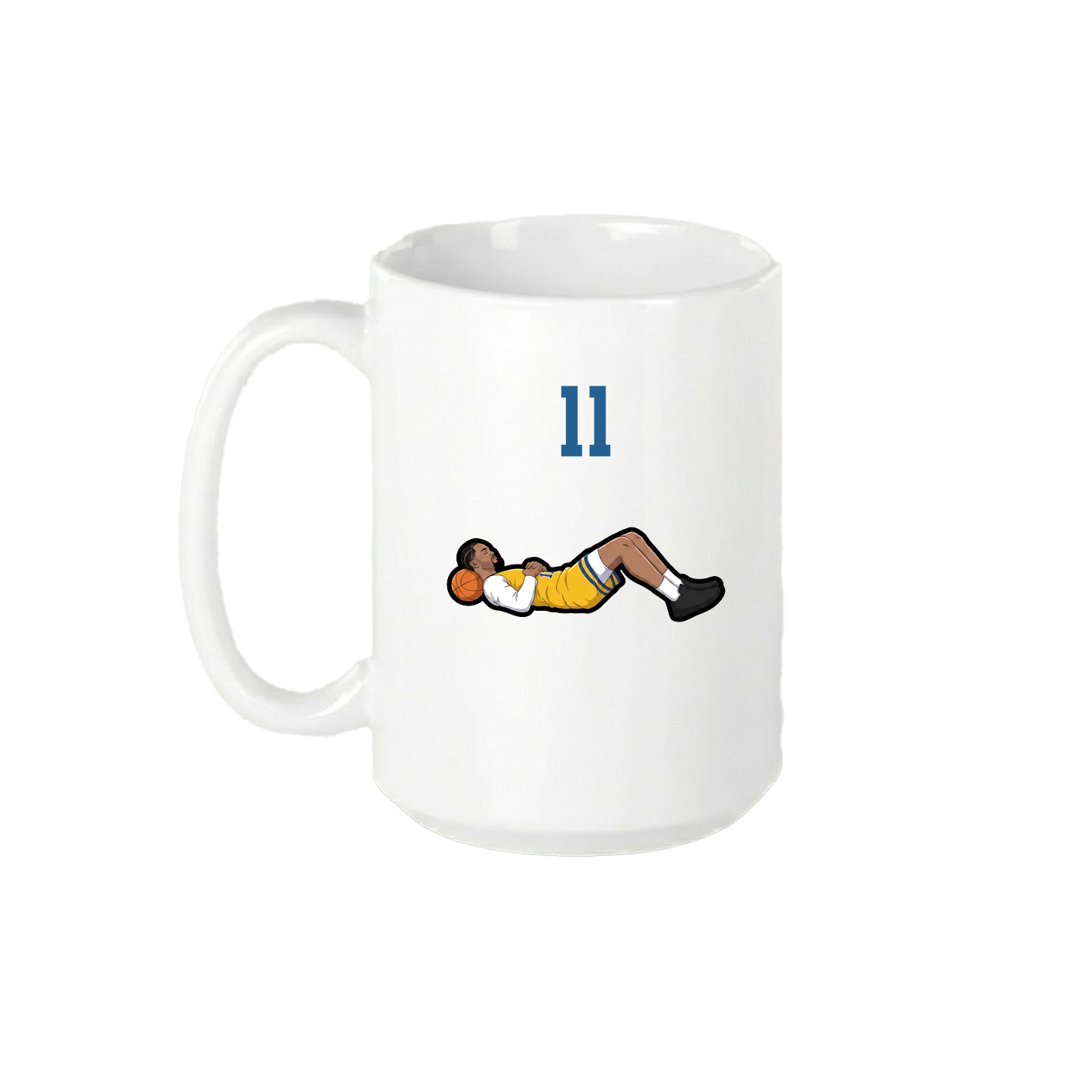 15oz Coffee Mug — Number Top in White
