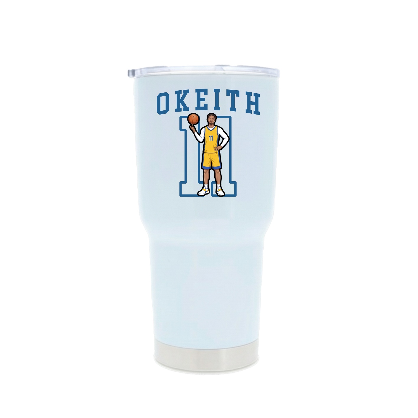 30oz Stainless Steel Tumbler — Shirsey in White