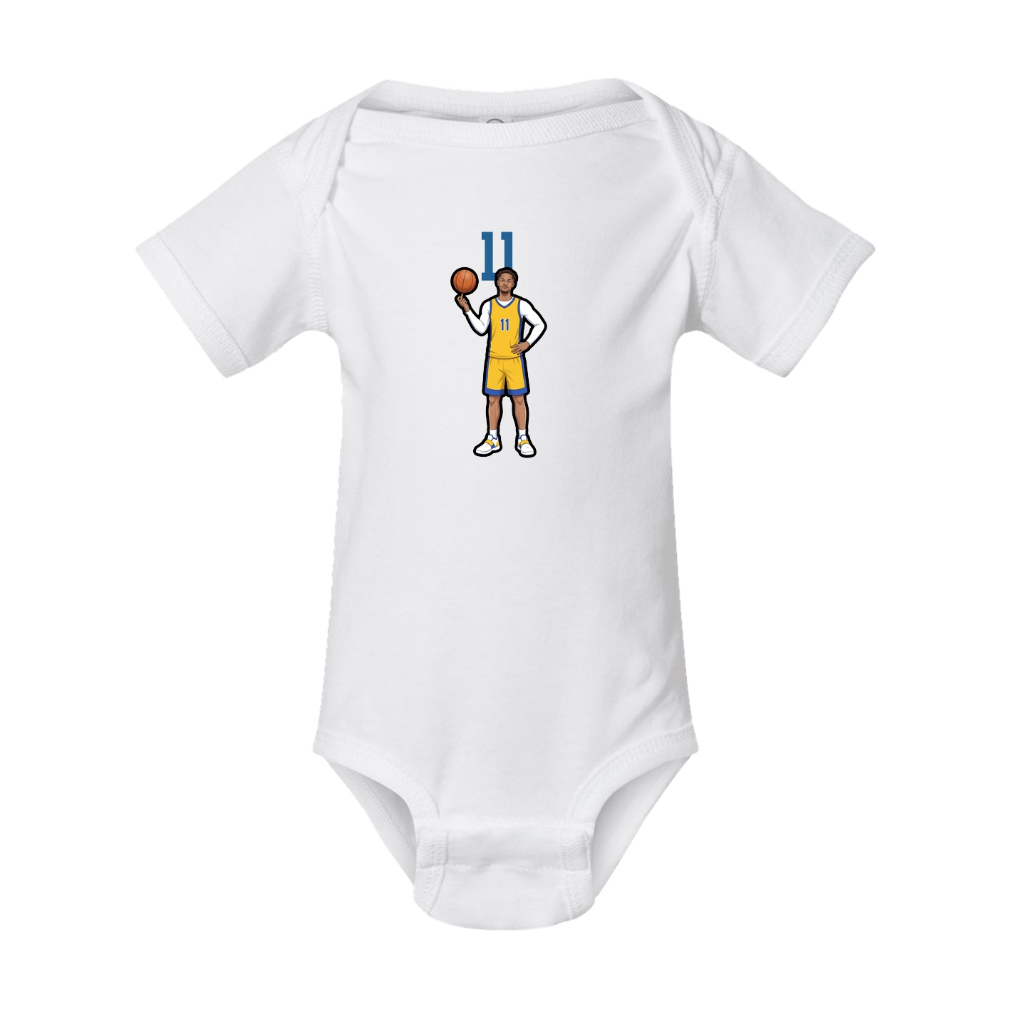 Baby Onesie — Number Top in White
