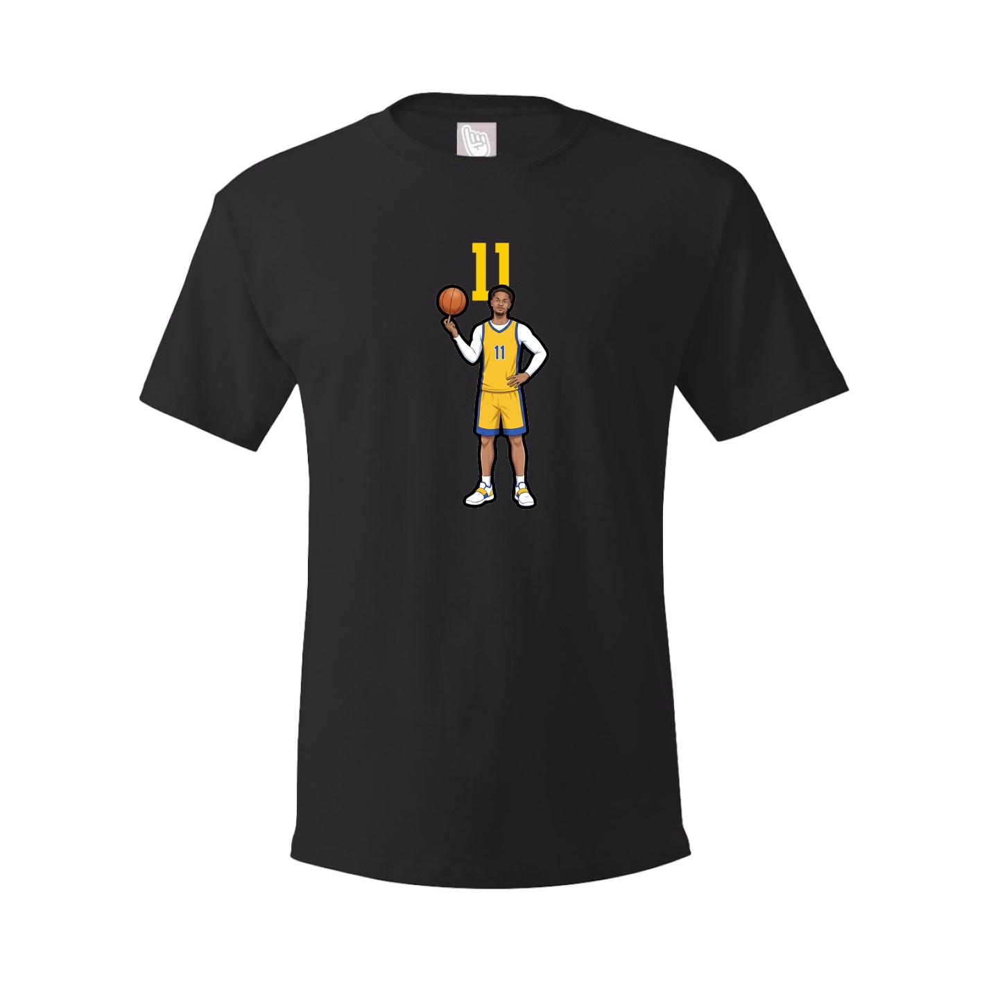 Youth Tee — Number Top in Black
