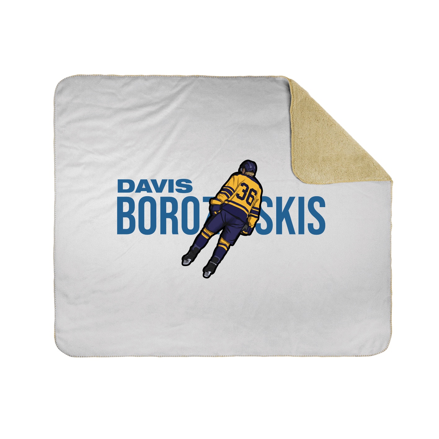 Throw Blanket — Player Name in White