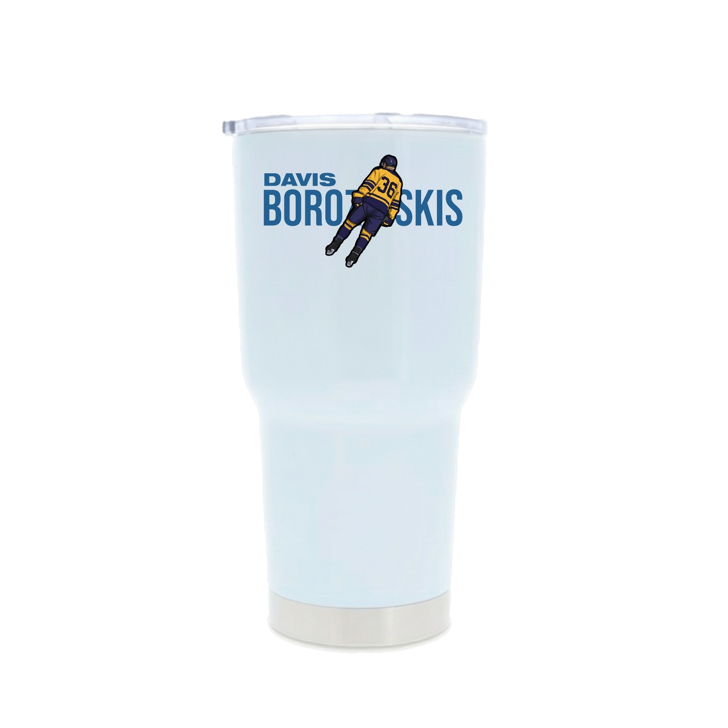 30oz Stainless Steel Tumbler — Player Name in White