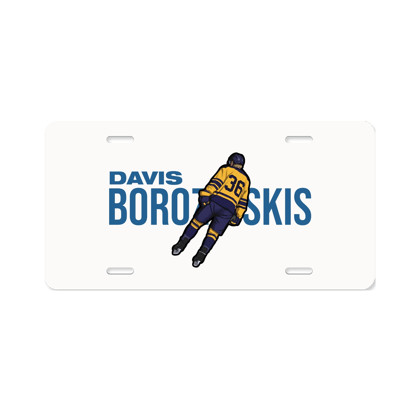 License Plate — Player Name in Classic