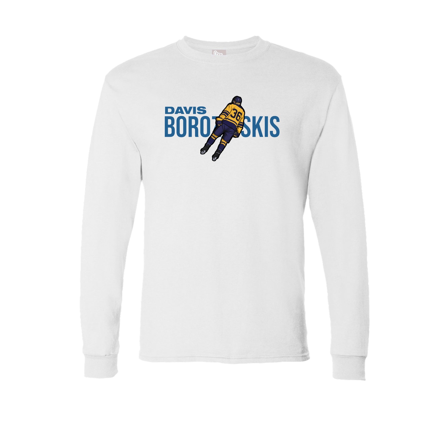 Long Sleeve Tee — Player Name in White