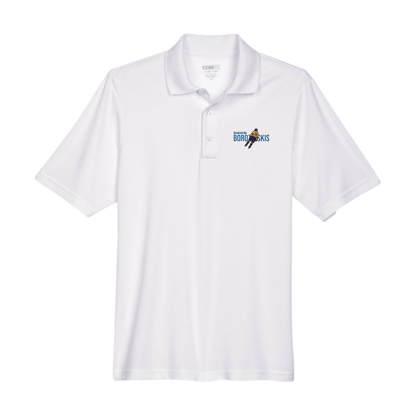 Performance Polo — Player Name in White