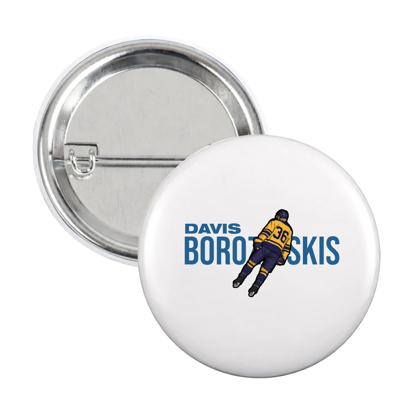 Game Day Button — Player Name in White