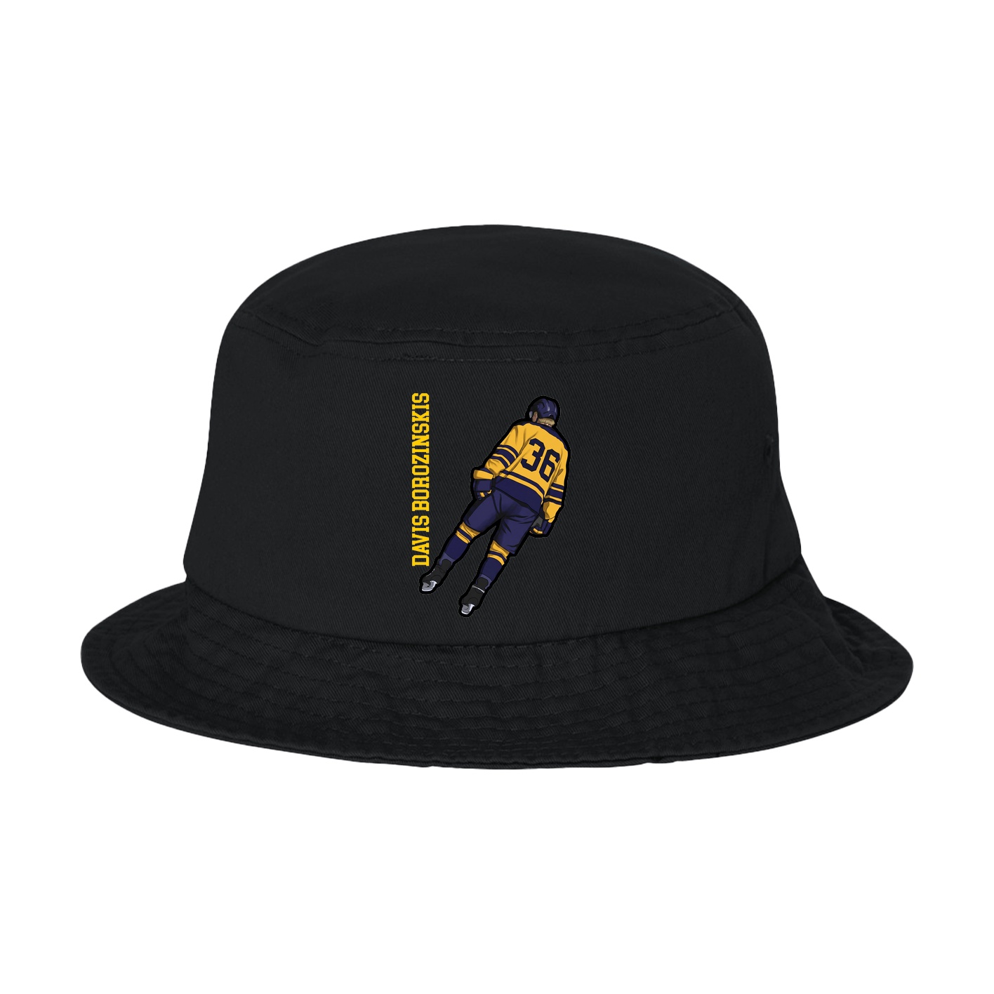 Bucket Cap — Name Vertical in Black