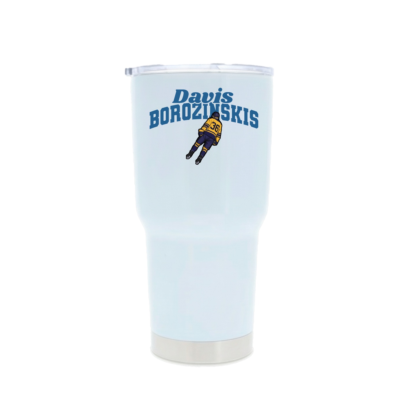 30oz Stainless Steel Tumbler — Signature Arch in White