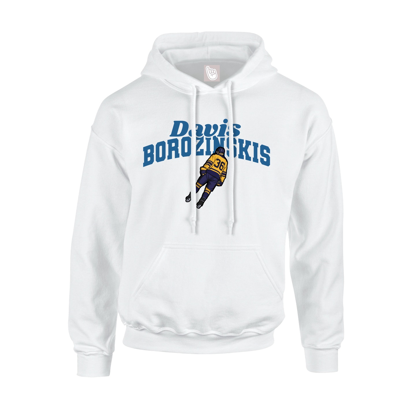 Hoodie — Signature Arch in White