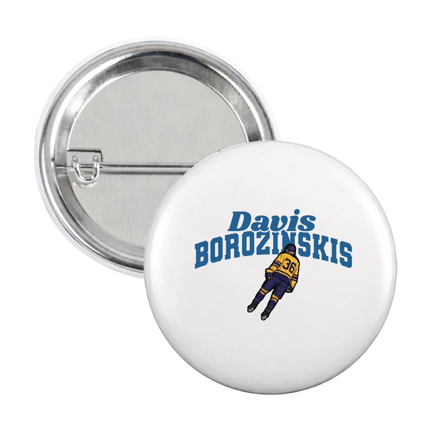 Game Day Button — Signature Arch in White
