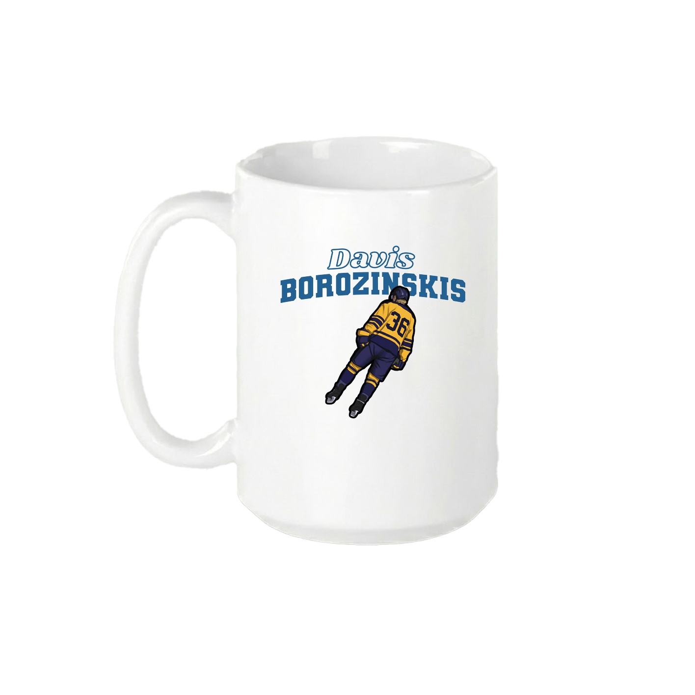 15oz Coffee Mug — Name Arch in White