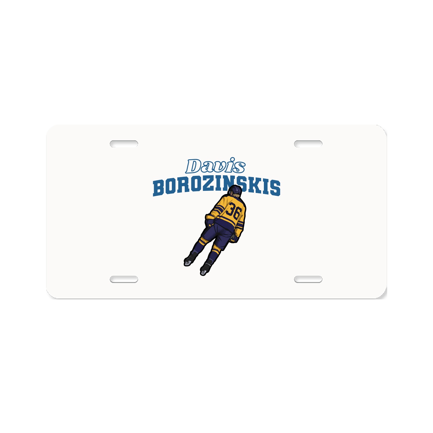 License Plate — Name Arch in Classic