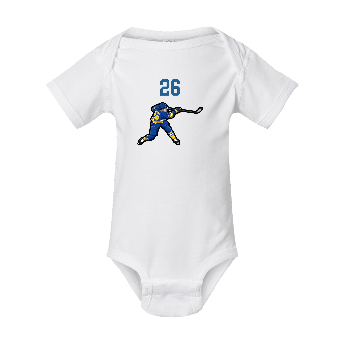 Baby Onesie — Number Top in White