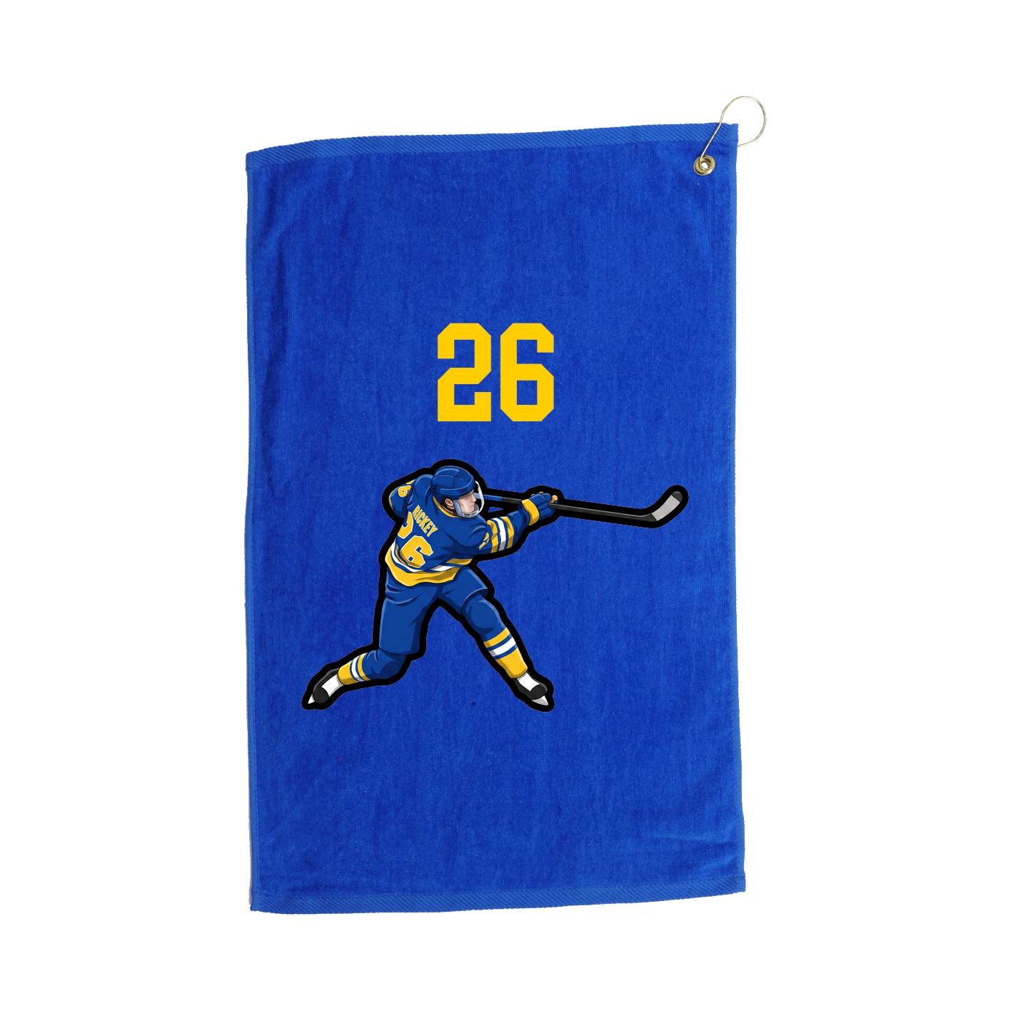 Golf Towel — Number Top in Royal