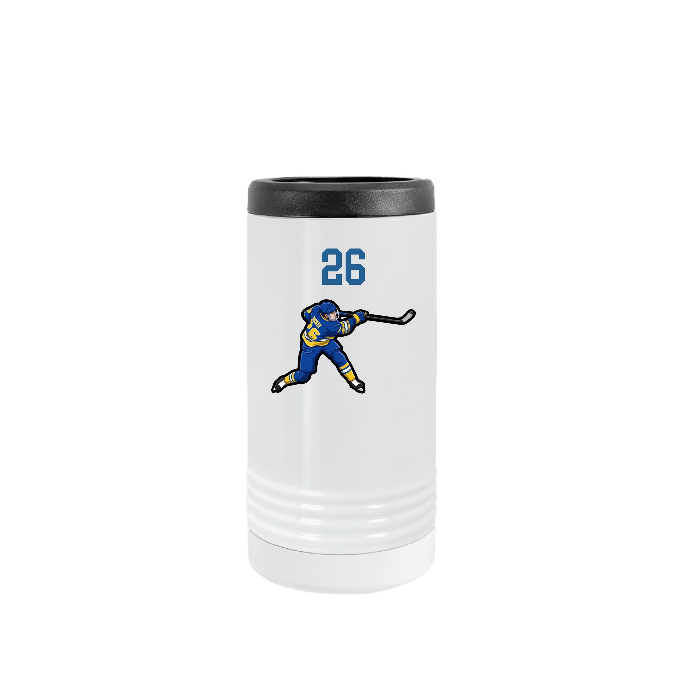 Slim Beverage Holder — Number Top in White