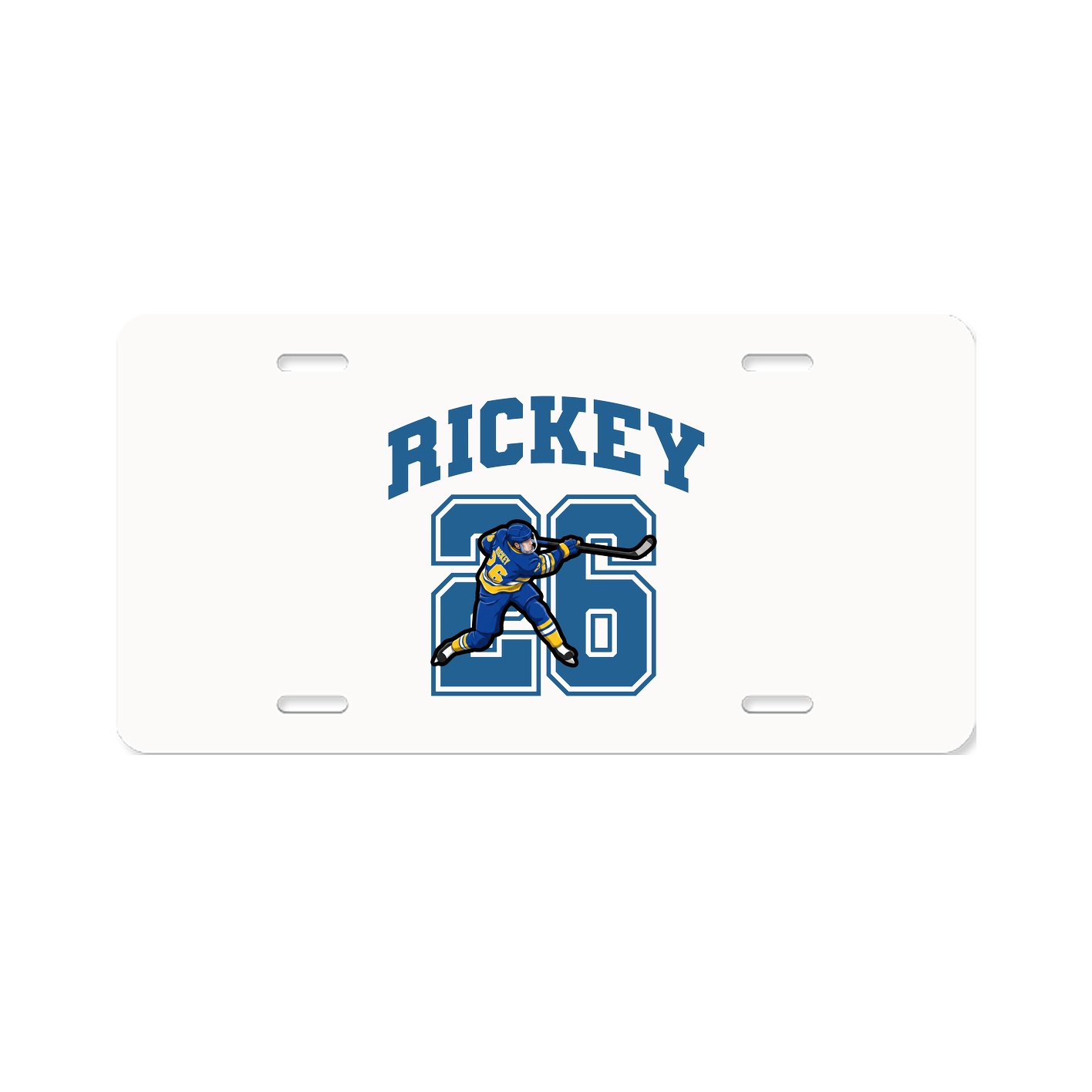 License Plate — Number in Classic