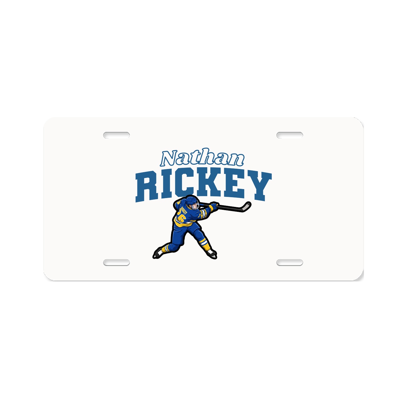 License Plate — Name Arch in Classic