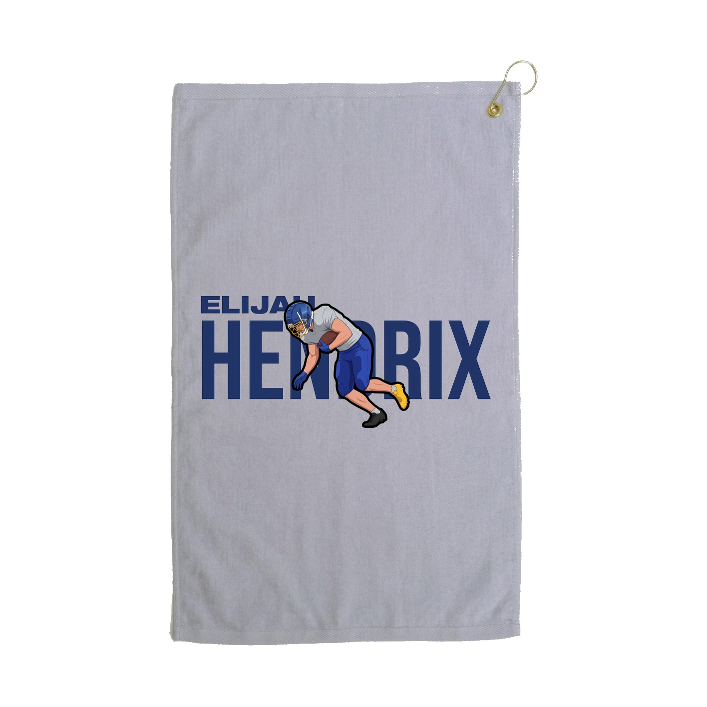 Golf Towel — Player Name in Grey