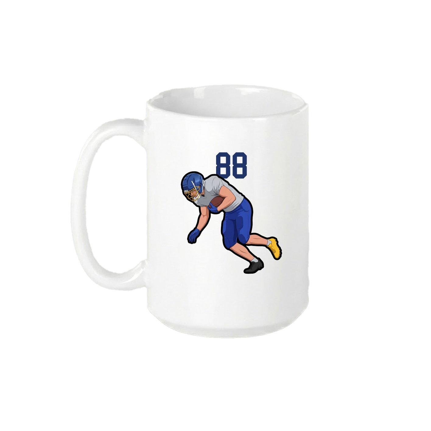 15oz Coffee Mug — Number Top in White