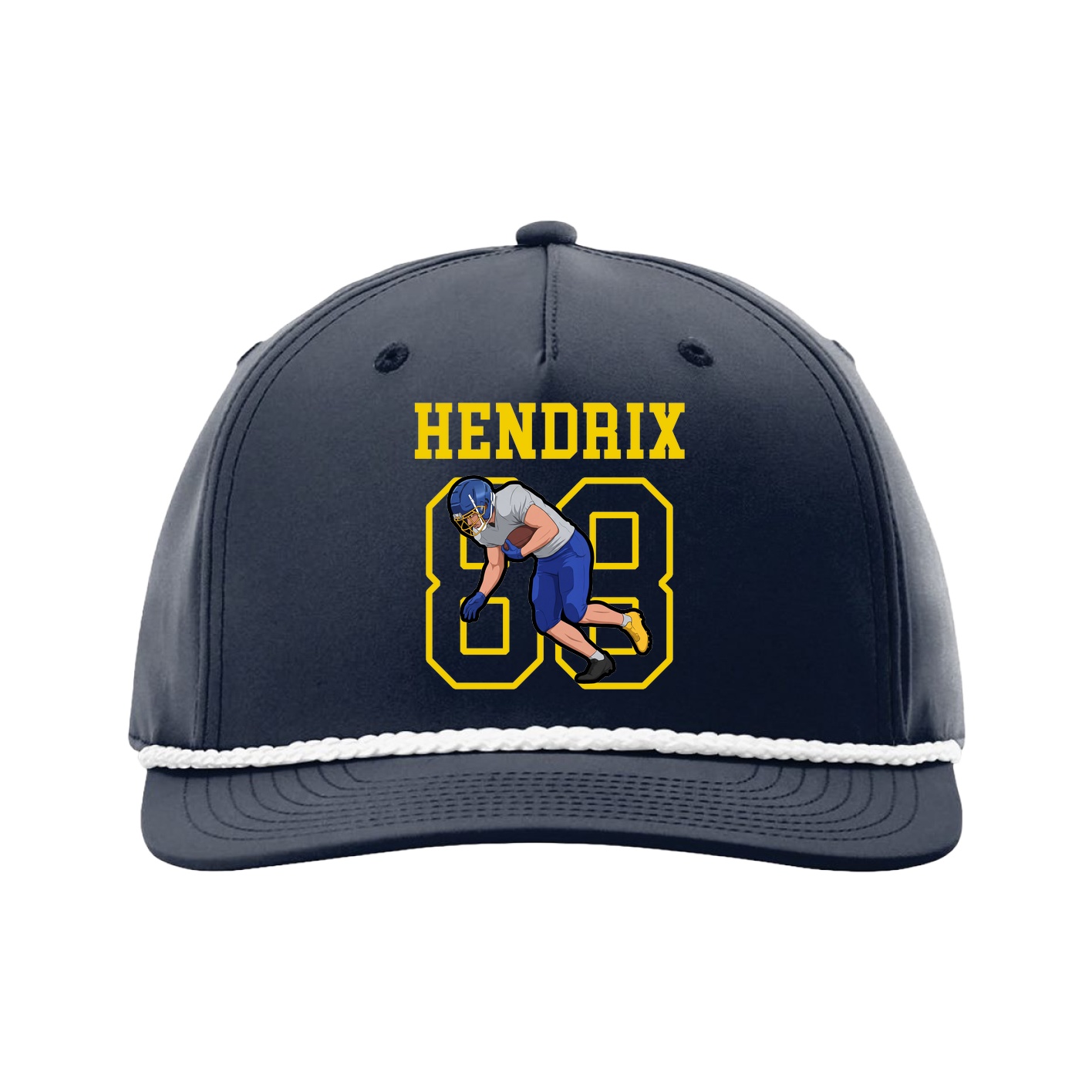 Five-Panel Classic Rope Cap — Shirsey in Navy