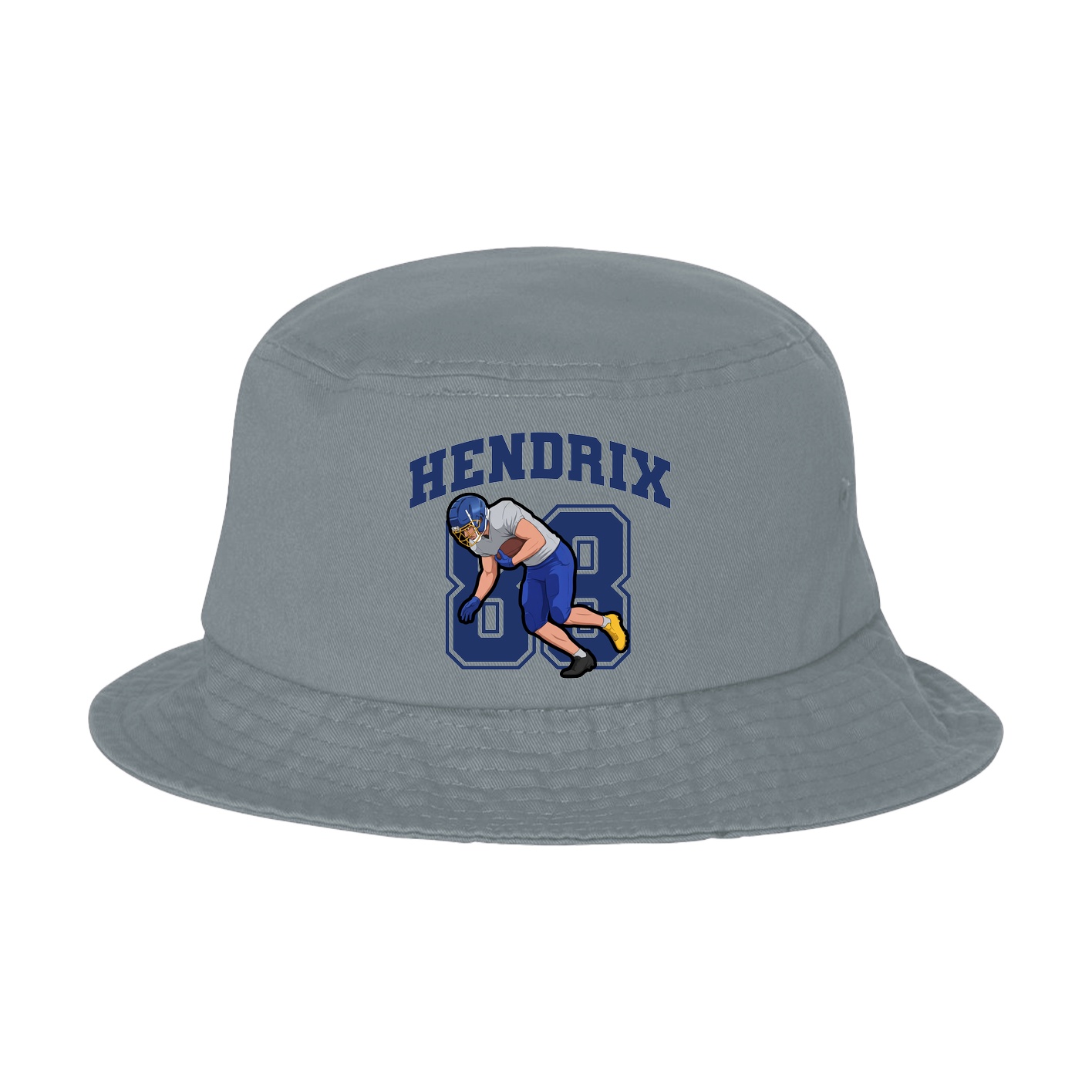 Bucket Cap — Number in Grey