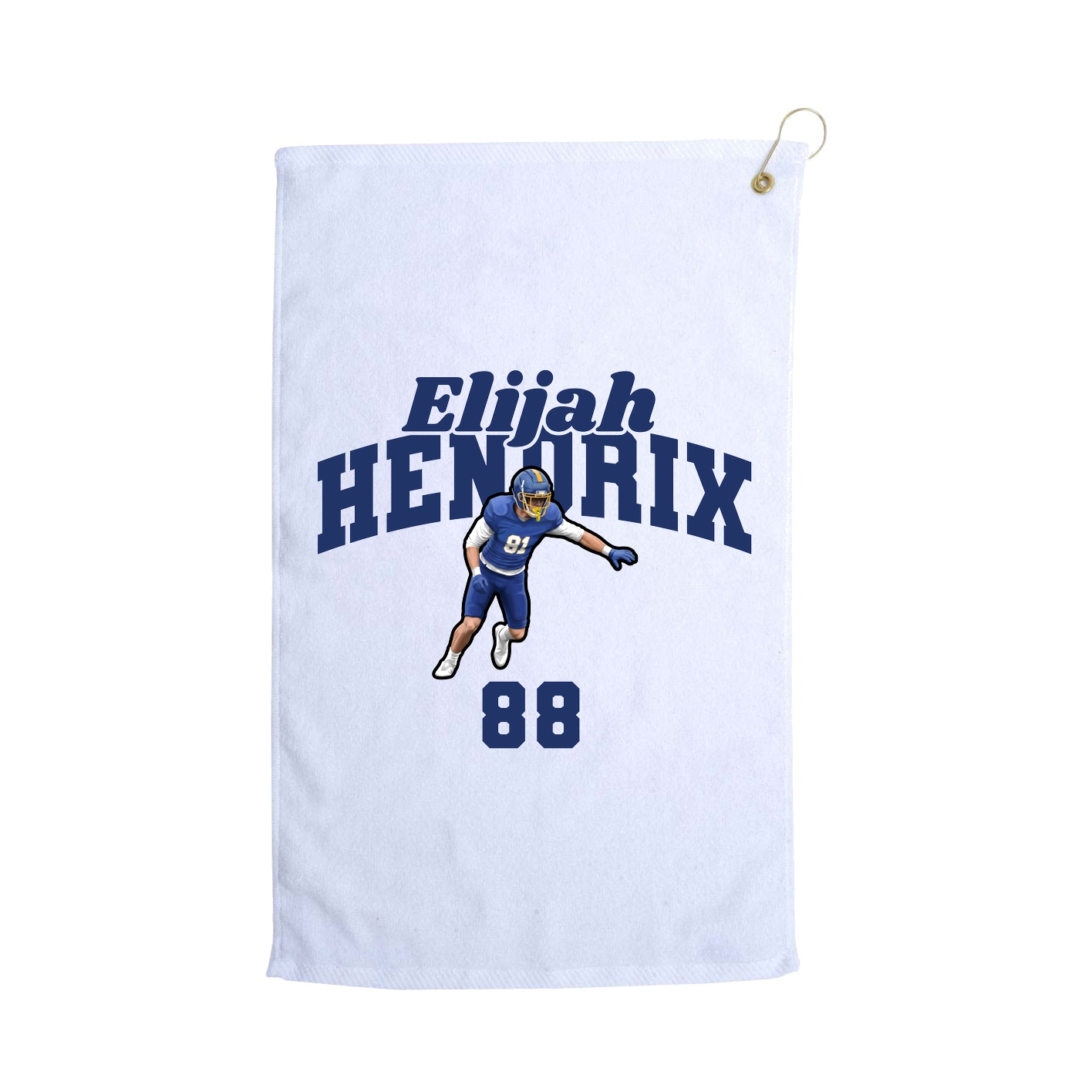 Golf Towel — Signature Arch in White