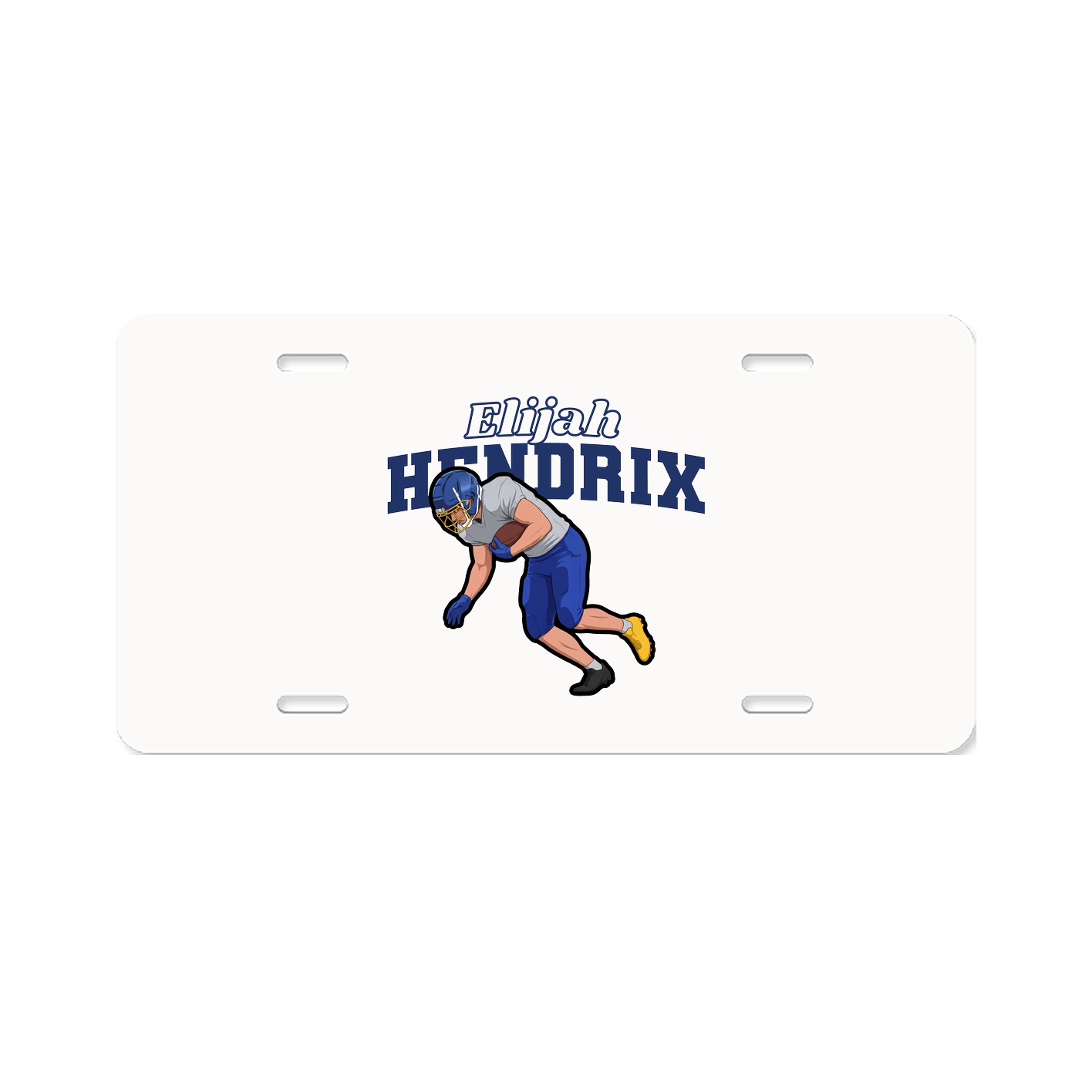 License Plate — Name Arch in Classic