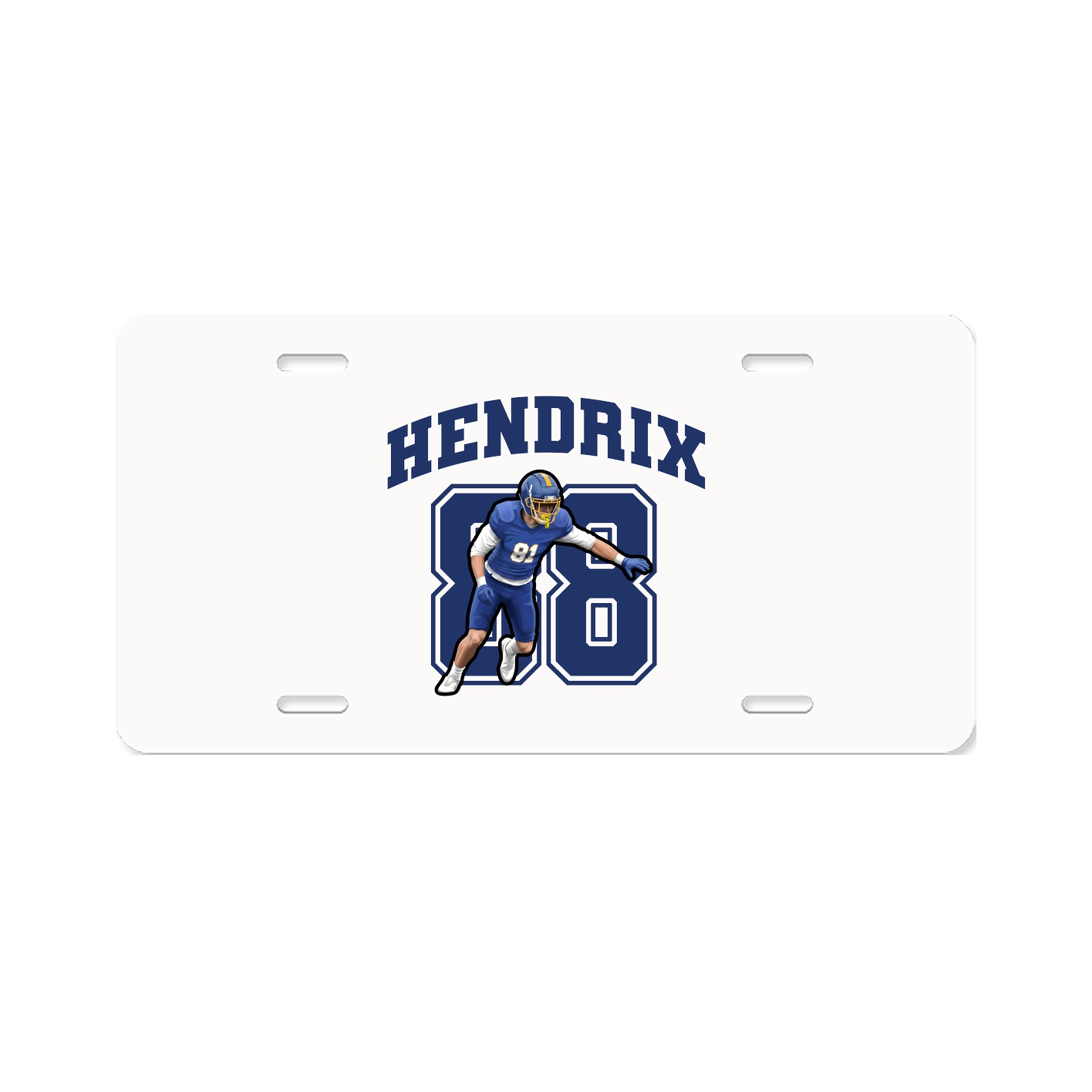 License Plate — Number in Classic