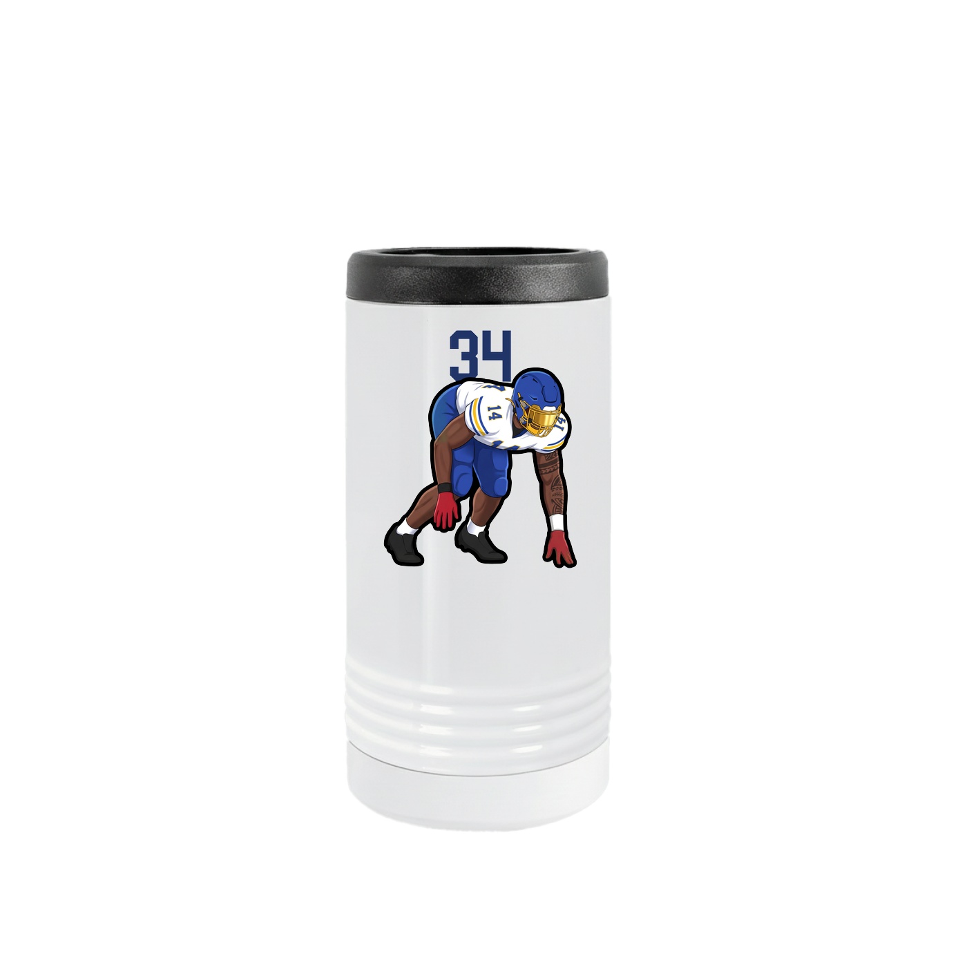 Slim Beverage Holder — Number Top in White