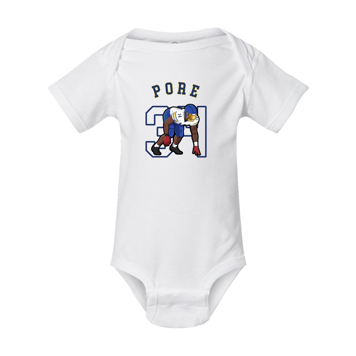 Baby Onesie — Shirsey Arch in White