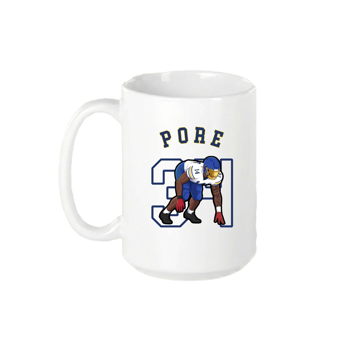 15oz Coffee Mug — Shirsey Arch in White