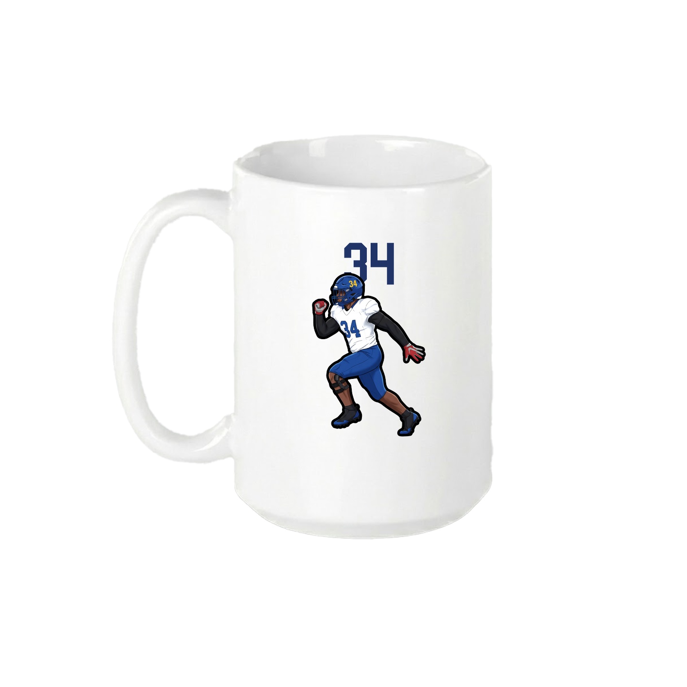 15oz Coffee Mug — Number Top in White