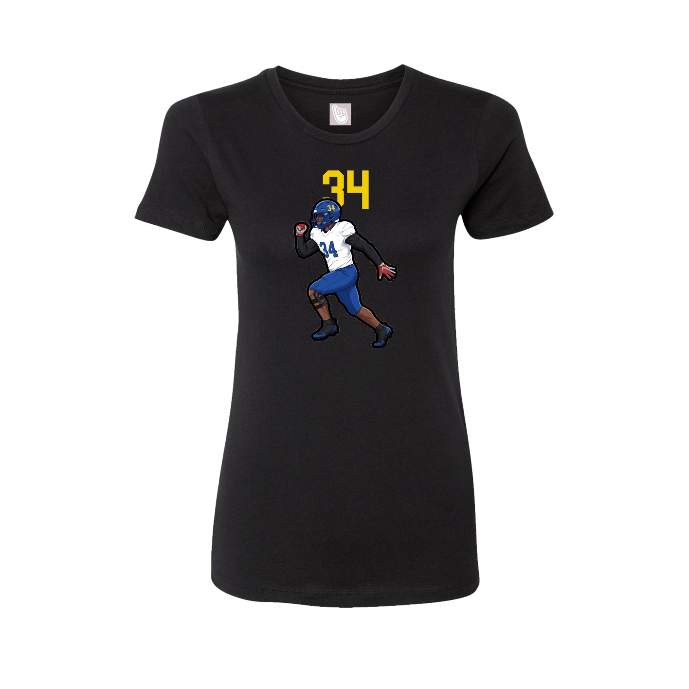 Womens Tee — Number Top in Black