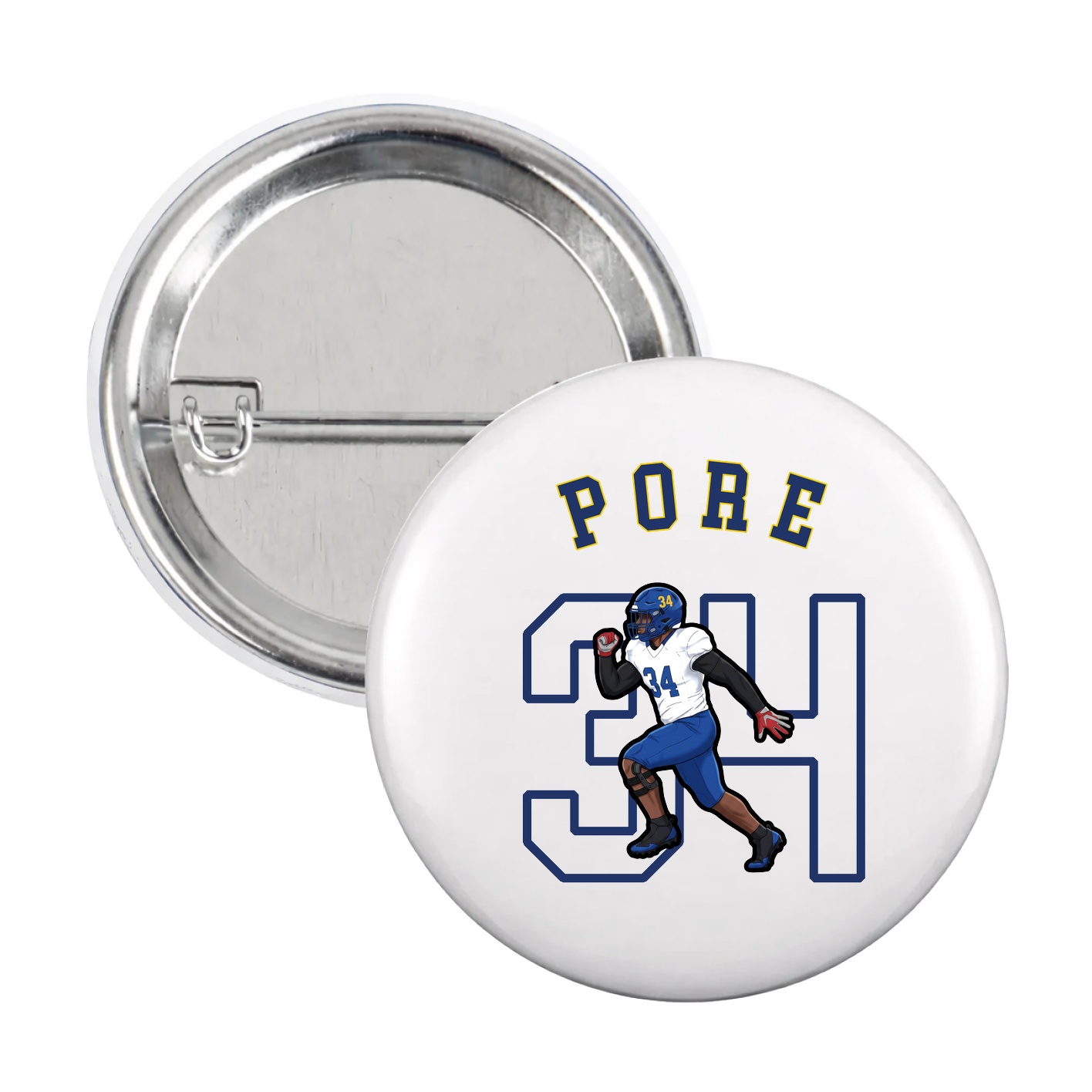 Game Day Button — Shirsey Arch in White