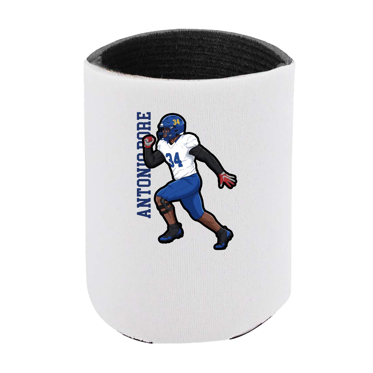 Can Holder — Name Vertical in White
