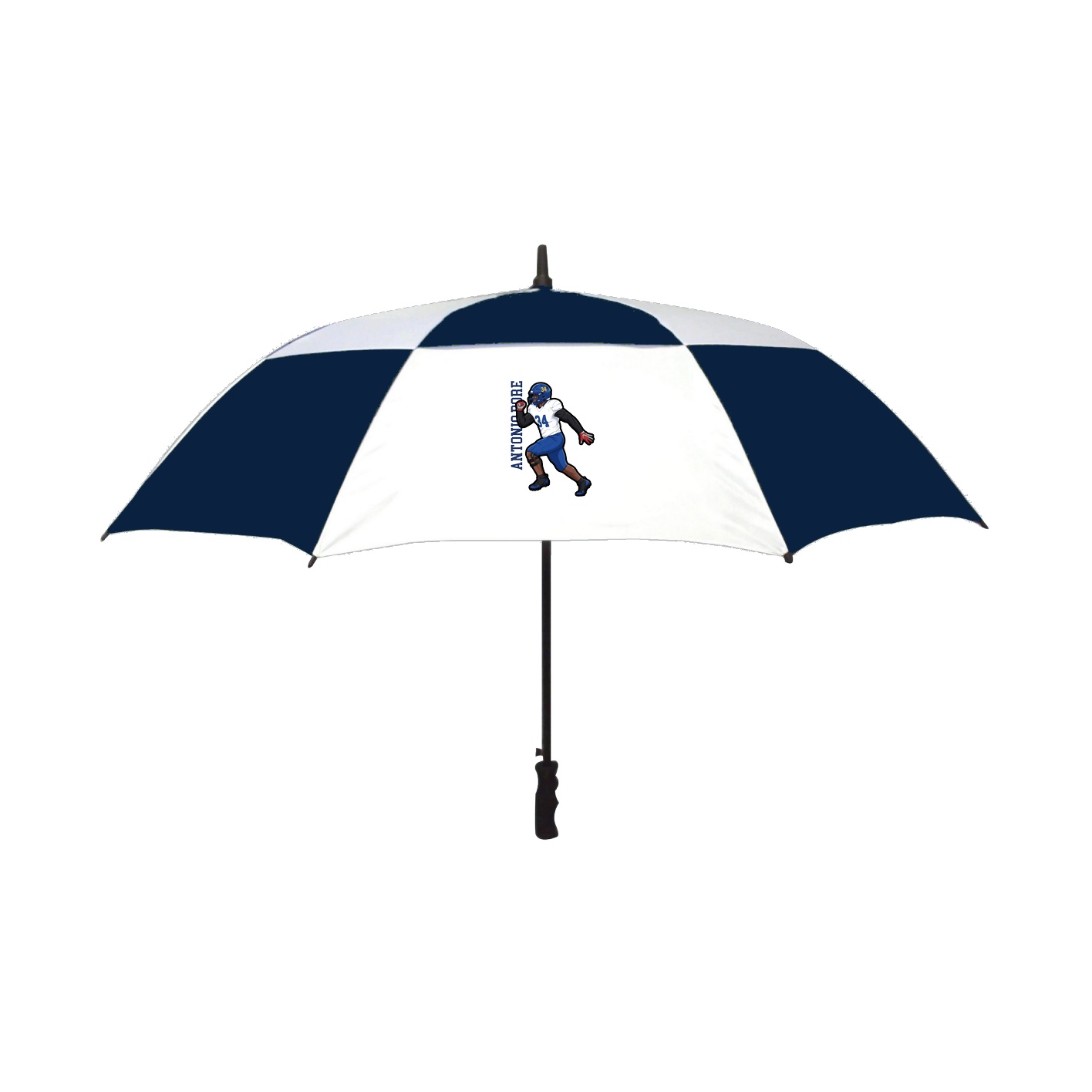 Golf Umbrella — Name Vertical in Navy