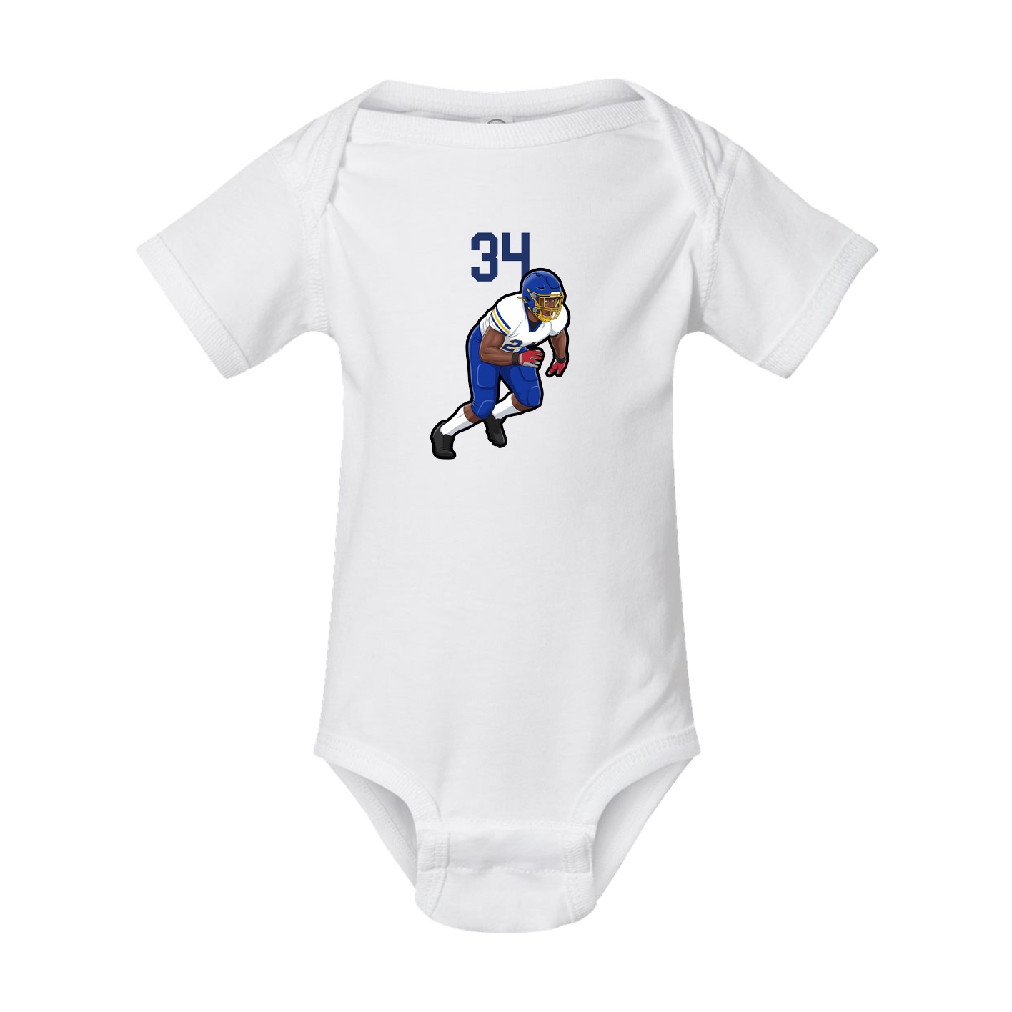 Baby Onesie — Number Top in White