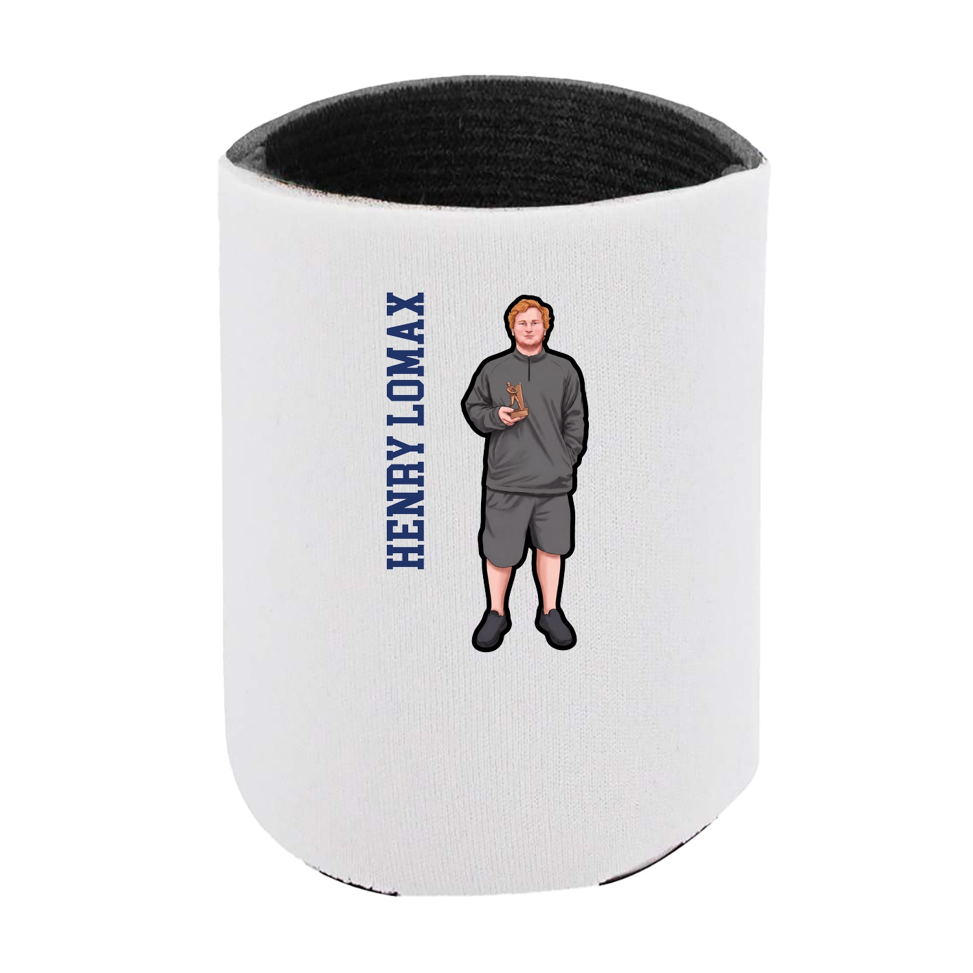 Can Holder — Name Vertical in White