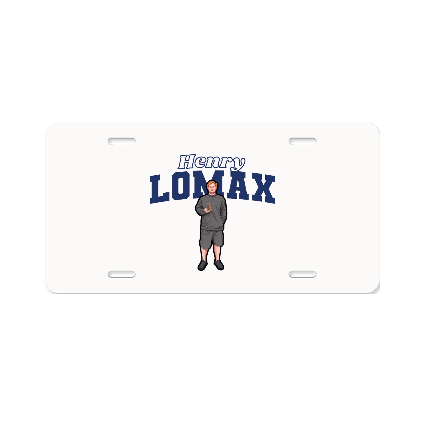 License Plate — Name Arch in Classic